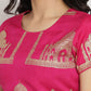 Party Wear Kurti Poly Silk Multi Colour Foil Print Kurtis