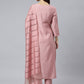 Salwar Suit Poly Silk Pink Embroidered Salwar Kameez