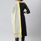 Salwar Suit Poly Silk Black Plain Salwar Kameez