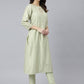 Salwar Suit Poly Silk Sea Green Embroidered Salwar Kameez