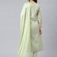 Salwar Suit Poly Silk Sea Green Embroidered Salwar Kameez