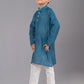 Kurta Pyjama Polyester Morpeach Digital Print Kids