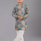 Kurta Pyjama Polyester Multi Colour Digital Print Kids