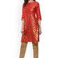 Casual Kurti Cotton Orange Print Kurtis