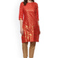 Casual Kurti Cotton Orange Print Kurtis