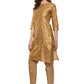 Designer Kurti Cotton Gold Print Kurtis