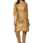 Designer Kurti Cotton Gold Print Kurtis