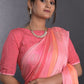 Trendy Saree Satin Pink Print Saree