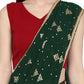 Contemporary Georgette Red Print Saree
