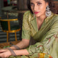 Classic Silk Green Print Saree