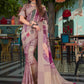 Classic Silk Lavender Print Saree