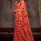 Trendy Saree Brasso Rani Print Saree