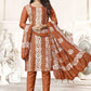 Trendy Suit Cotton Brown Print Salwar Kameez
