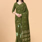Contemporary Silk Viscose Green Print Saree