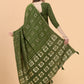 Contemporary Silk Viscose Green Print Saree