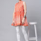 Casual Kurti Cotton Orange Print Kurtis