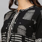 Floor Length Kurti Cotton Black Print Kurtis