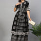 Floor Length Kurti Cotton Black Print Kurtis