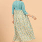 Designer Gown Cotton Multi Colour Print Gown