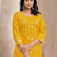 Casual Kurti Cotton Mustard Print Kurtis