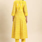 Salwar Suit Cotton Yellow Print Salwar Kameez