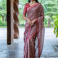 Trendy Saree Cotton Silk Maroon Print Saree