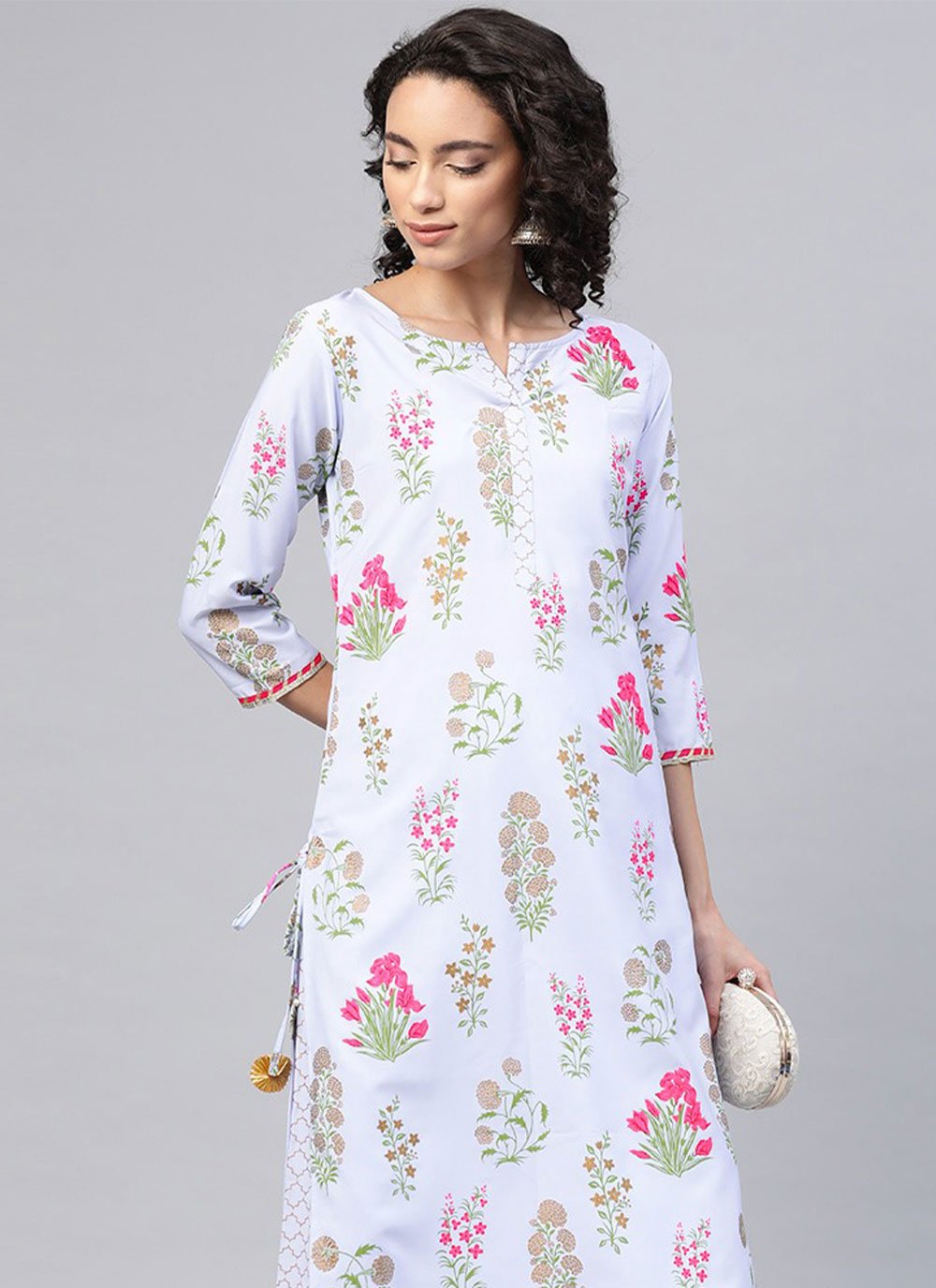 Casual Kurti Crepe Silk Multi Colour Print Kurtis