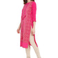 Casual Kurti Crepe Silk Fuchsia Print Kurtis