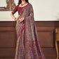 Classic Crepe Silk Multi Colour Print Saree