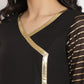 Pant Style Suit Crepe Silk Black Print Salwar Kameez