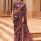 Contemporary Brasso Blue Diamond Saree
