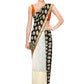 Contemporary Georgette Net Black White Embroidered Saree
