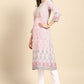 Casual Kurti Poly Rayon Lavender Print Kurtis