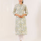 Pant Style Suit Cotton Off White Print Salwar Kameez