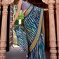 Contemporary Chiffon Morpeach Print Saree