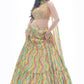 Lehenga Choli Chinon Multi Colour Print Lehenga Choli