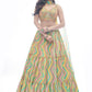 Lehenga Choli Chinon Multi Colour Print Lehenga Choli