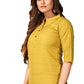 Casual Kurti Nylon Viscose Mustard Print Kurtis