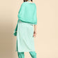 Pant Style Suit Rayon Green Print Salwar Kameez