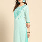 Pant Style Suit Rayon Green Print Salwar Kameez