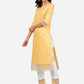 Pant Style Suit Blended Cotton Cream Fancy Work Salwar Kameez