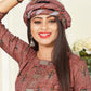 Pant Style Suit Pashmina Mauve Hand Work Salwar Kameez