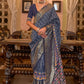 Classic Patola Silk Blue Print Saree