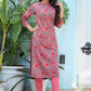 Casual Kurti Cotton Pink Print Kurtis