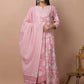 Salwar Suit Cotton Pink Print Salwar Kameez