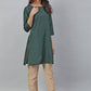 Salwar Suit Poly Silk Green Print Salwar Kameez