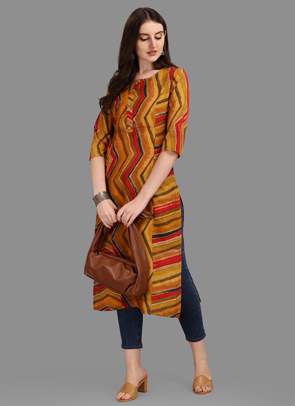 Casual Kurti Rayon Multi Colour Print Kurtis