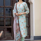 Salwar Suit Silk Sea Green Print Salwar Kameez