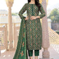 Salwar Suit Pashmina Green Print Salwar Kameez