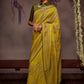 Classic Brasso Yellow Print Saree